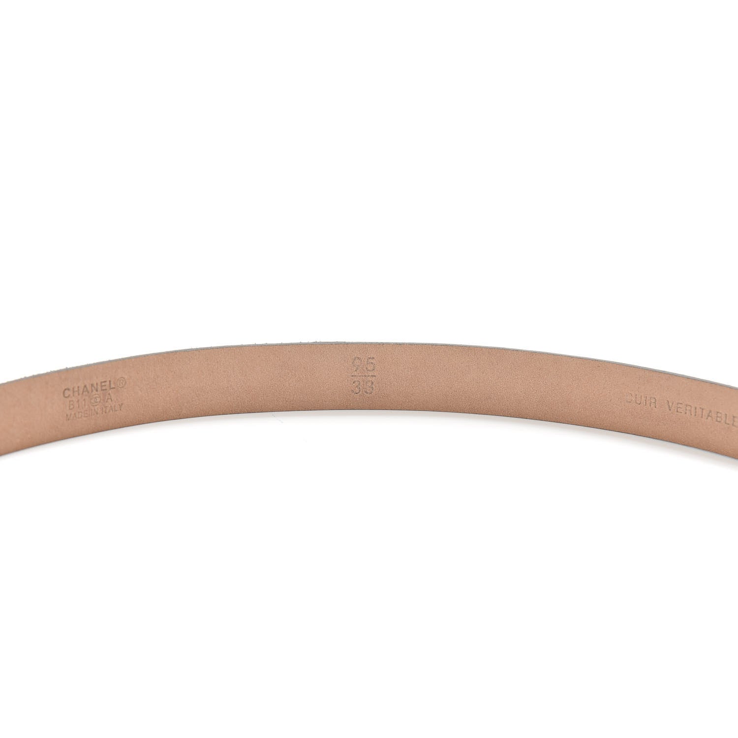 Chanel Suede CC Belt 95 38 Dark Brown 4 of 7