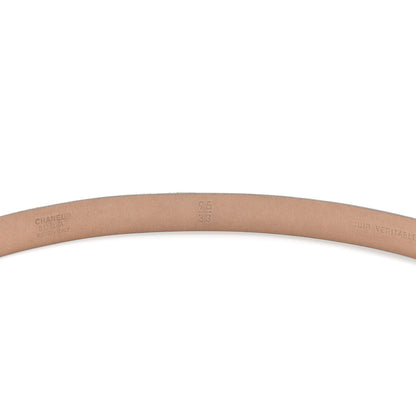 Chanel Suede CC Belt 95 38 Dark Brown 4 of 7