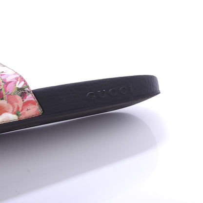 Gucci GG Supreme Monogram Blooms Slide Sandals 39 Beige Multicolor 8 of 9