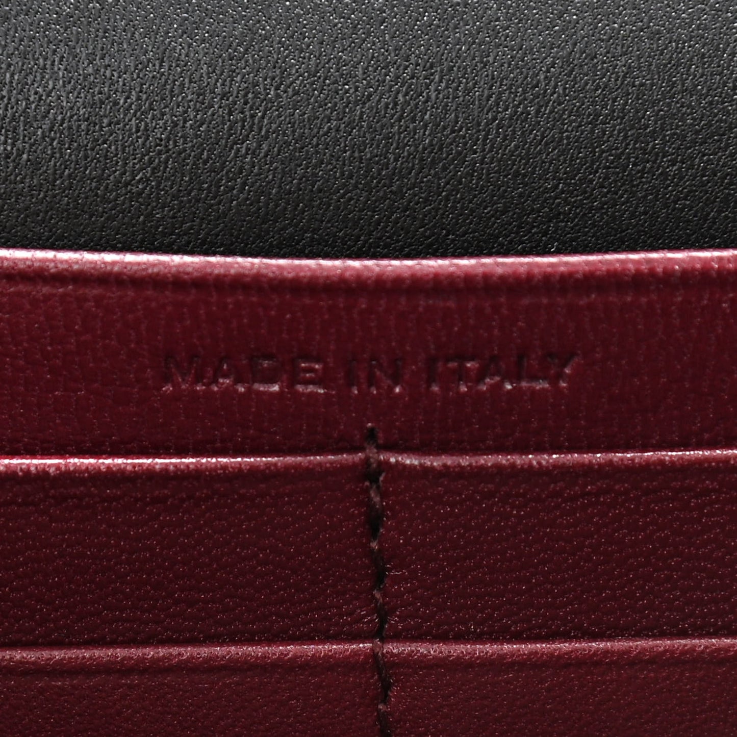 Patent Lizard Embossed Monogram Cassandra Chain Wallet Black