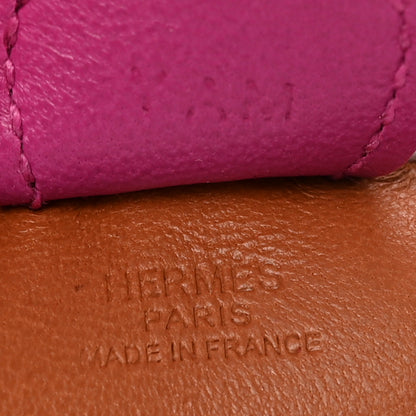 Hermes Milo Lambskin Grigri Rodeo Horse Bag Charm PM Gold Rose Poupre Framboise 3 of 4