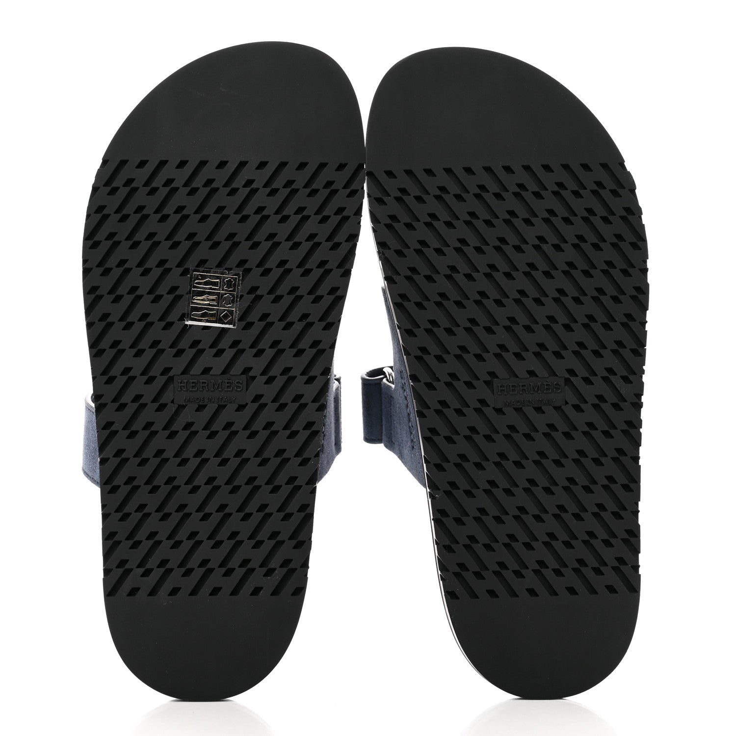 Hermes Suede Goatskin Womens Chypre Sandals 37 Bleu Celeste 5 of 8