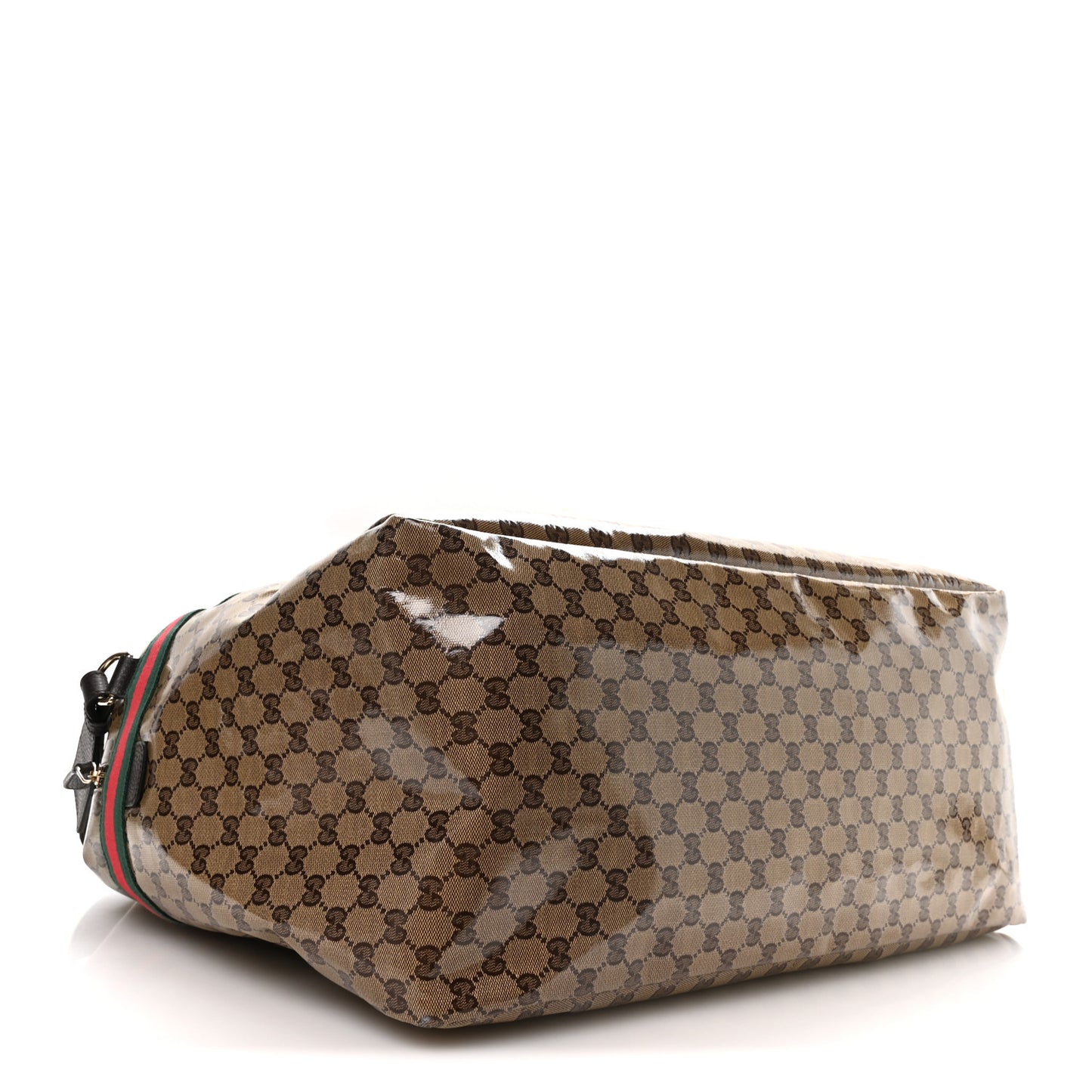 Crystal Monogram Web Large Carry On Duffle Bag Brown