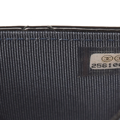 Chanel Patent Quilted Flap Card Holder Black 8 of 8