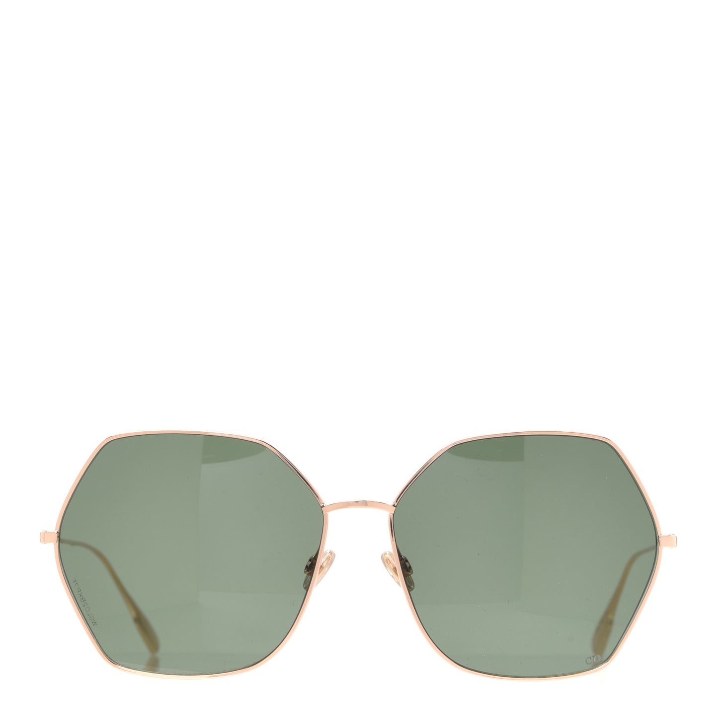 Metal Stellaire 8 Sunglasses Rose Gold Green