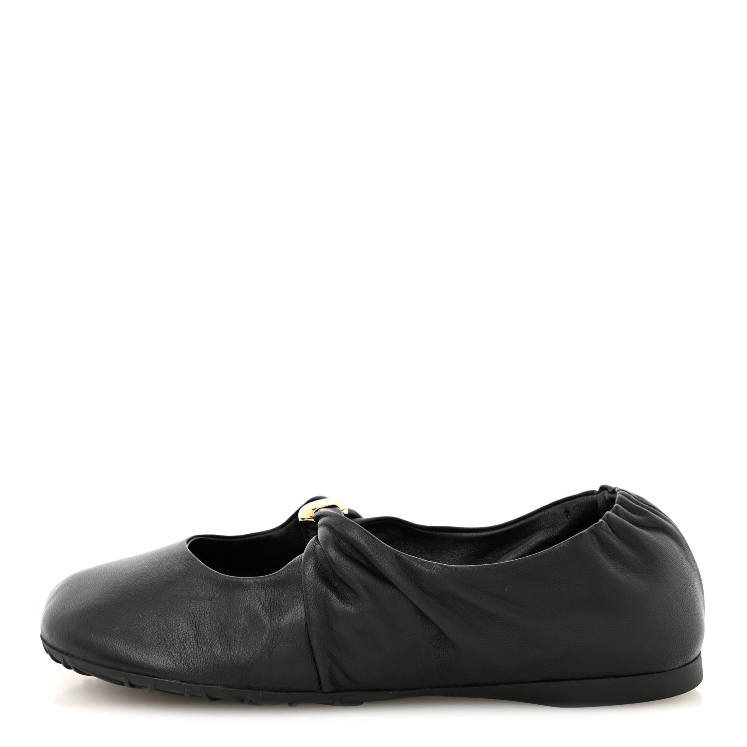 Loewe Lambskin Pebble Ballerina Flats 36 Black 1 of 8