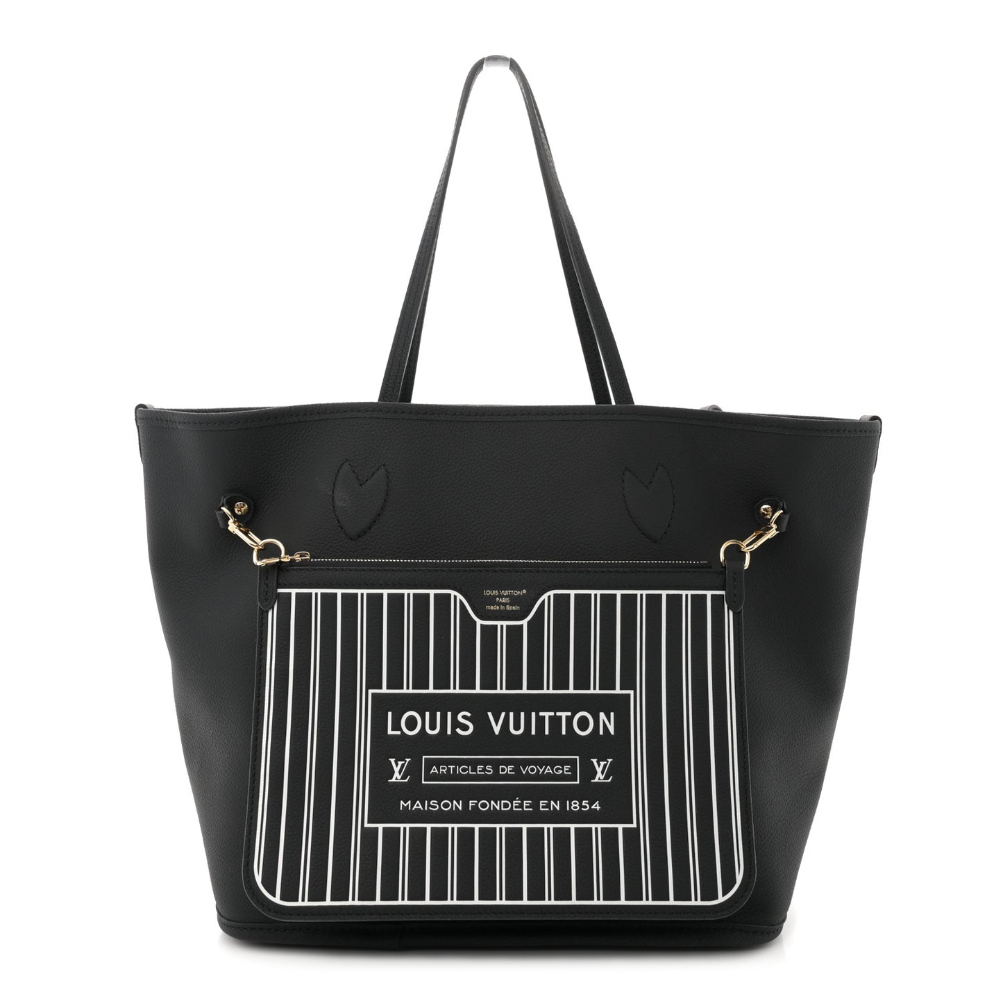 Monogram Calfskin Neo Neverfull Inside Out MM Black
