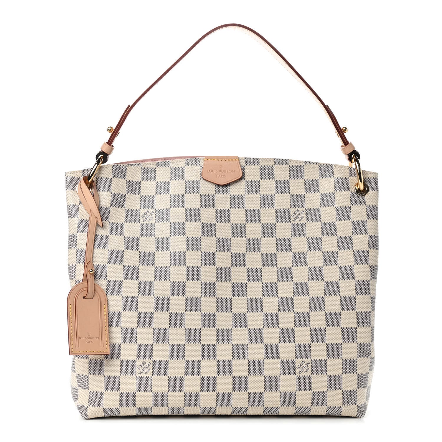 Louis Vuitton Damier Azur Graceful PM Rose Ballerine 1 of 10