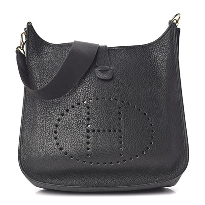 Hermes Taurillon Clemence Evelyne GM Black 1 of 11