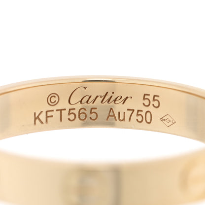 Cartier 18K Yellow Gold 3.5mm LOVE Wedding Band Ring 55 7.25 4 of 5