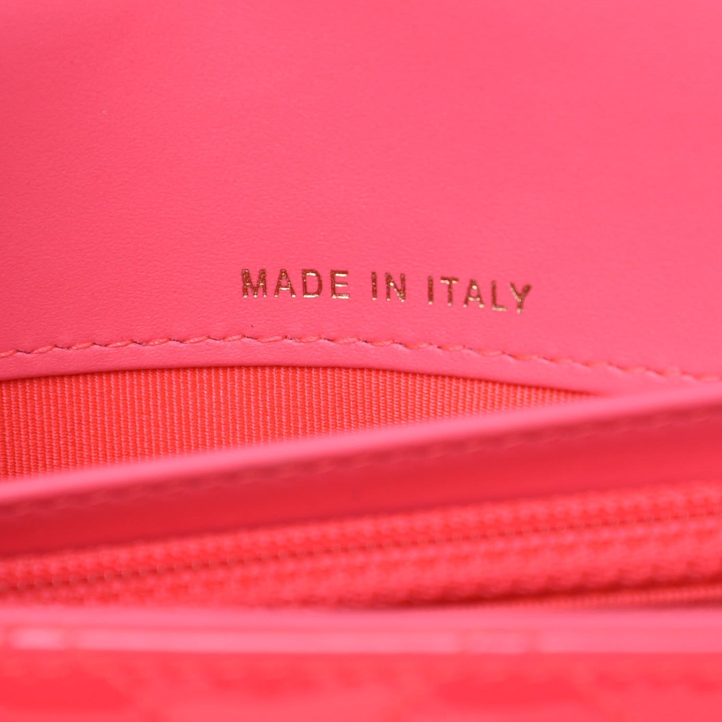 Patent Quilted Boy Wallet On Removable Chain WOC Pink