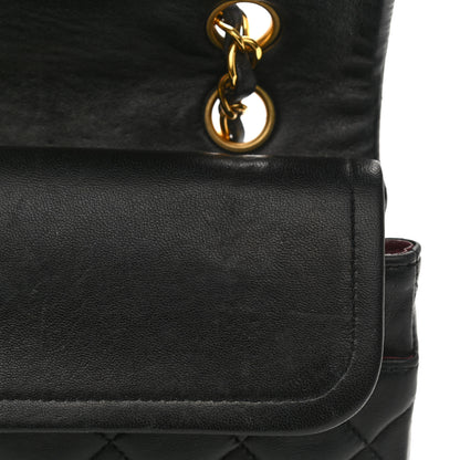 Chanel Lambskin Quilted Medium Double Flap Black 14 of 14