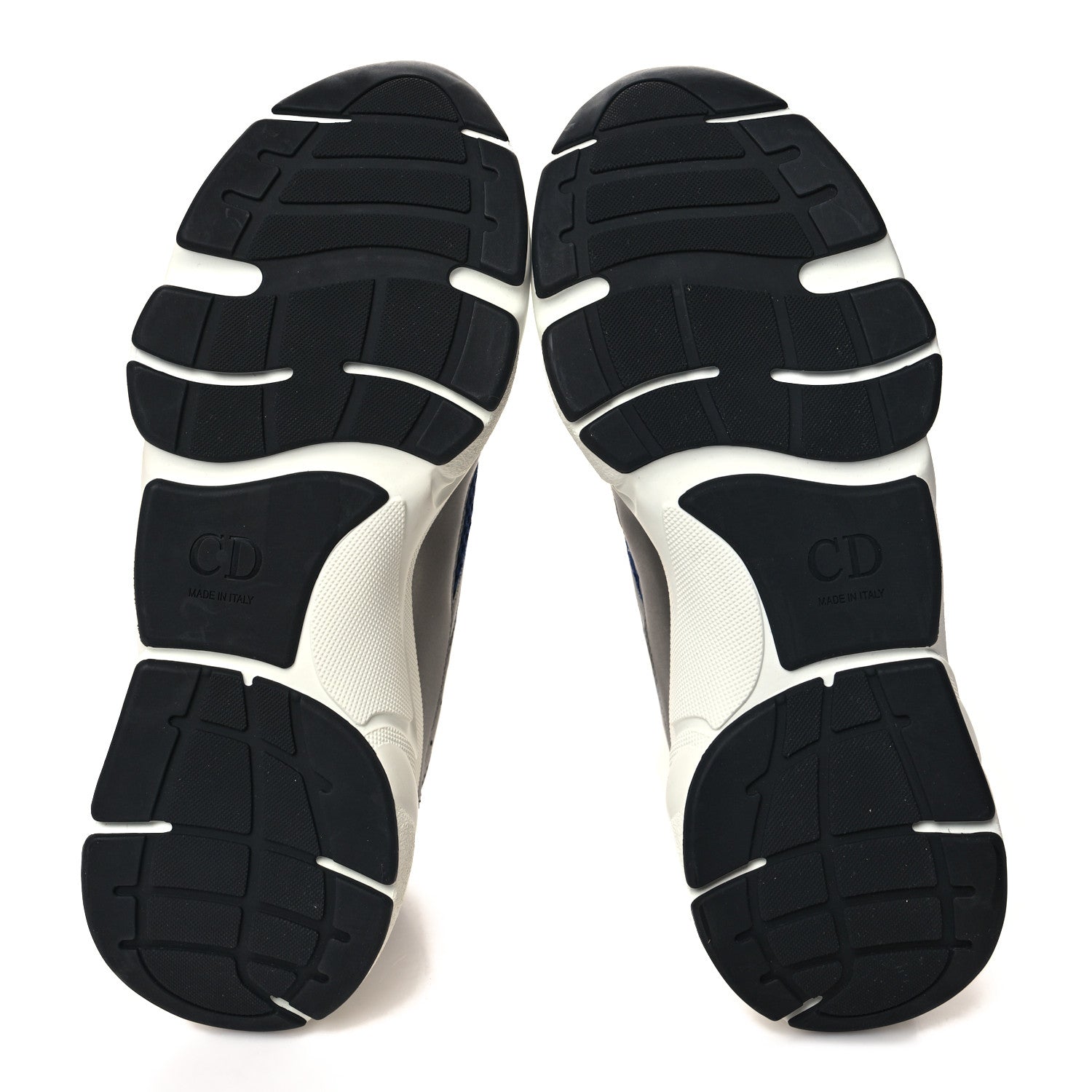 Christian Dior Technical Mesh Calfskin Mens B22 Sneakers 42 Silver Blue White 5 of 9