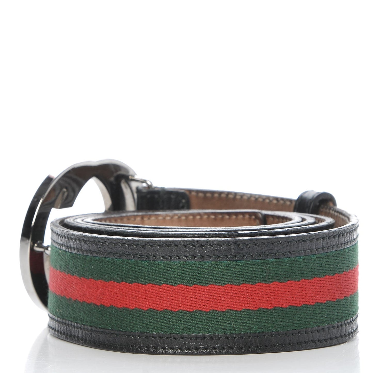 Calfskin Web Interlocking G Belt 105 42 Black