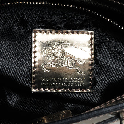 Burberry Patent Bridle Calfskin Clutch Bag Nickel 8 of 8