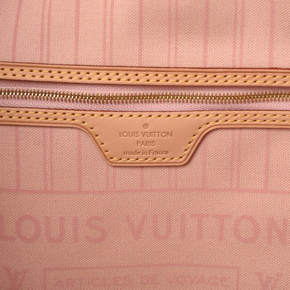 Louis Vuitton Damier Azur Neo Neverfull MM Rose Ballerine 7 of 11