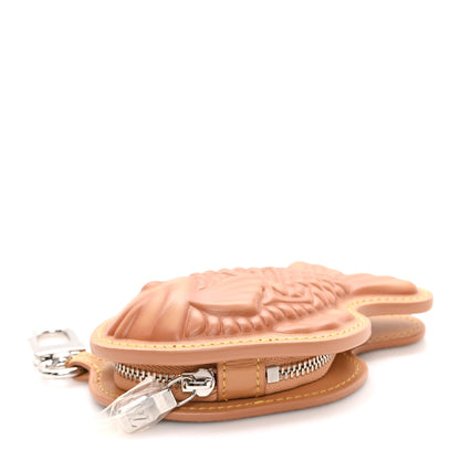Louis Vuitton Calfskin Monogram LV Taiyaki Bag Charm Beige 3 of 7