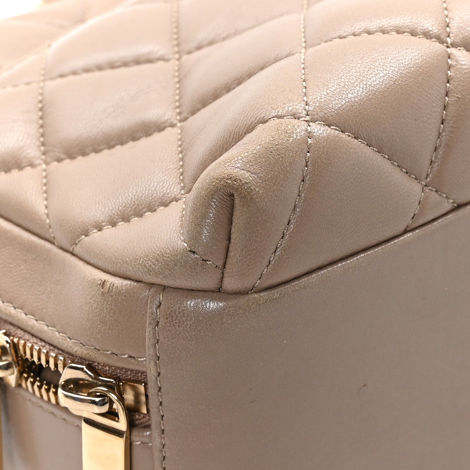 Chanel Lambskin Quilted Medium Trendy CC Bowling Bag Beige 9 of 14