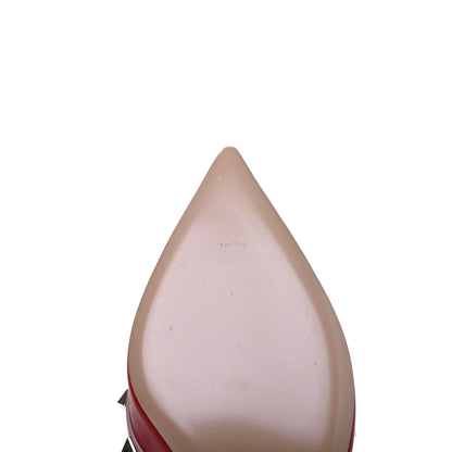 Valentino Garavani Nappa Rockstud Ankle Strap 65mm Pumps 38.5 Rosso Valentino Poudre 9 of 11