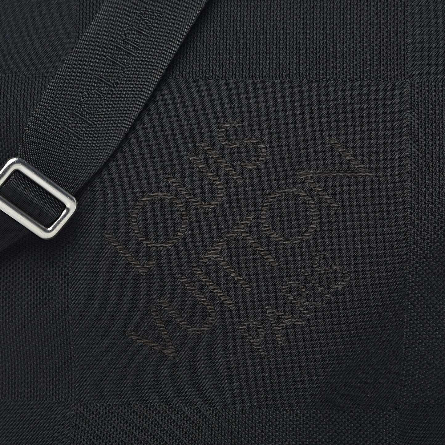 Damier Geant Messenger Bag Black