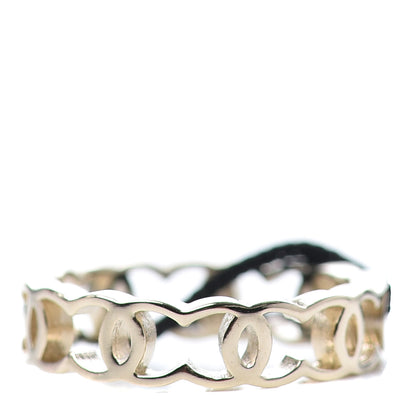 Chanel Metal CC Ring 50 5.25 Gold 1 of 4