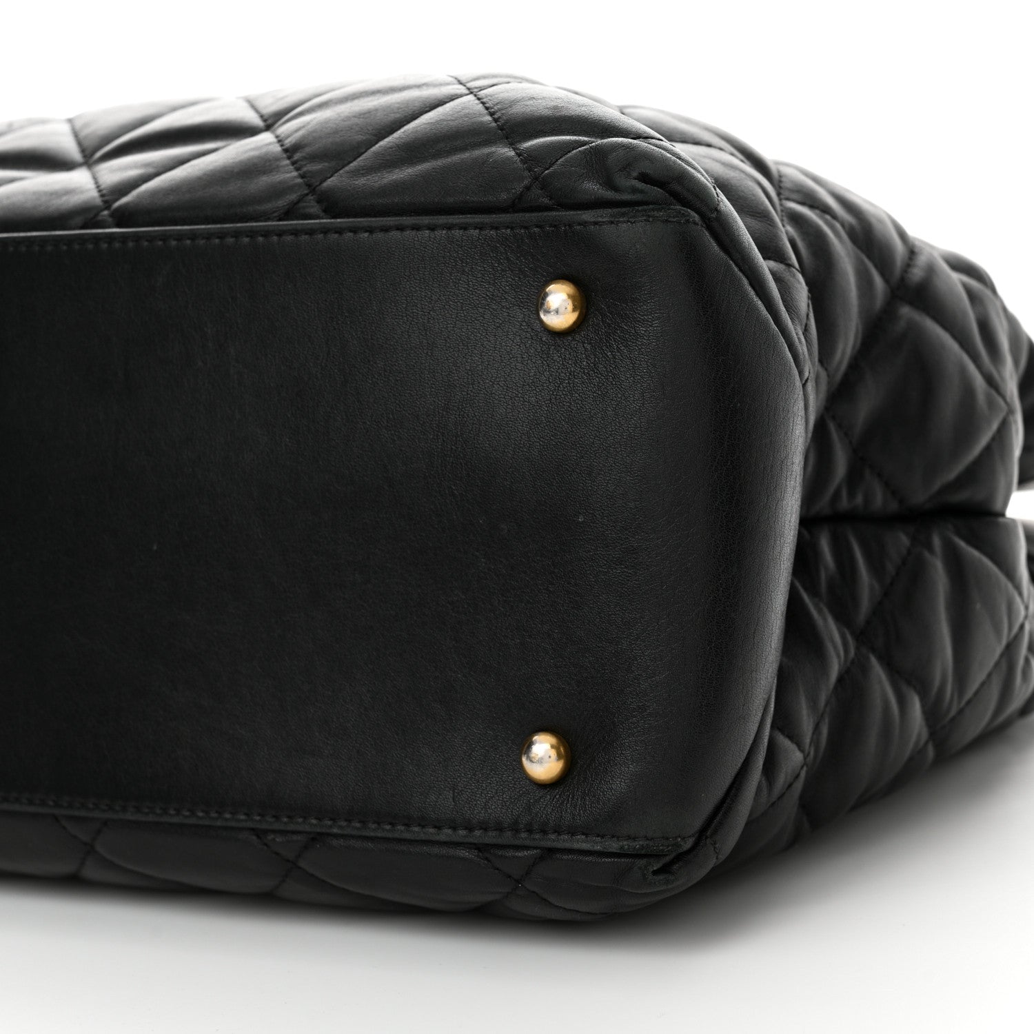 Chanel Calfskin Quilted Large Soft Elegance Tote Black 10 of 11