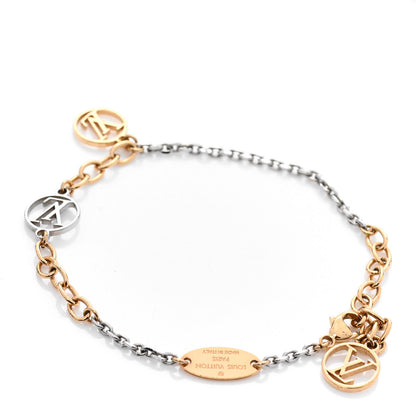 Louis Vuitton Logomania Bracelet Silver Gold 3 of 6