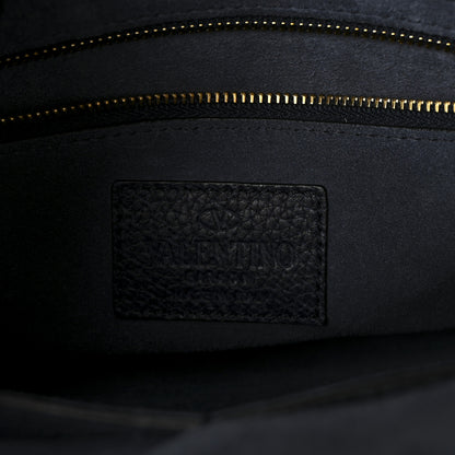 Valentino Garavani Grainy Calfskin Small My Rockstud Frame Bag Deep Denim 6 of 9