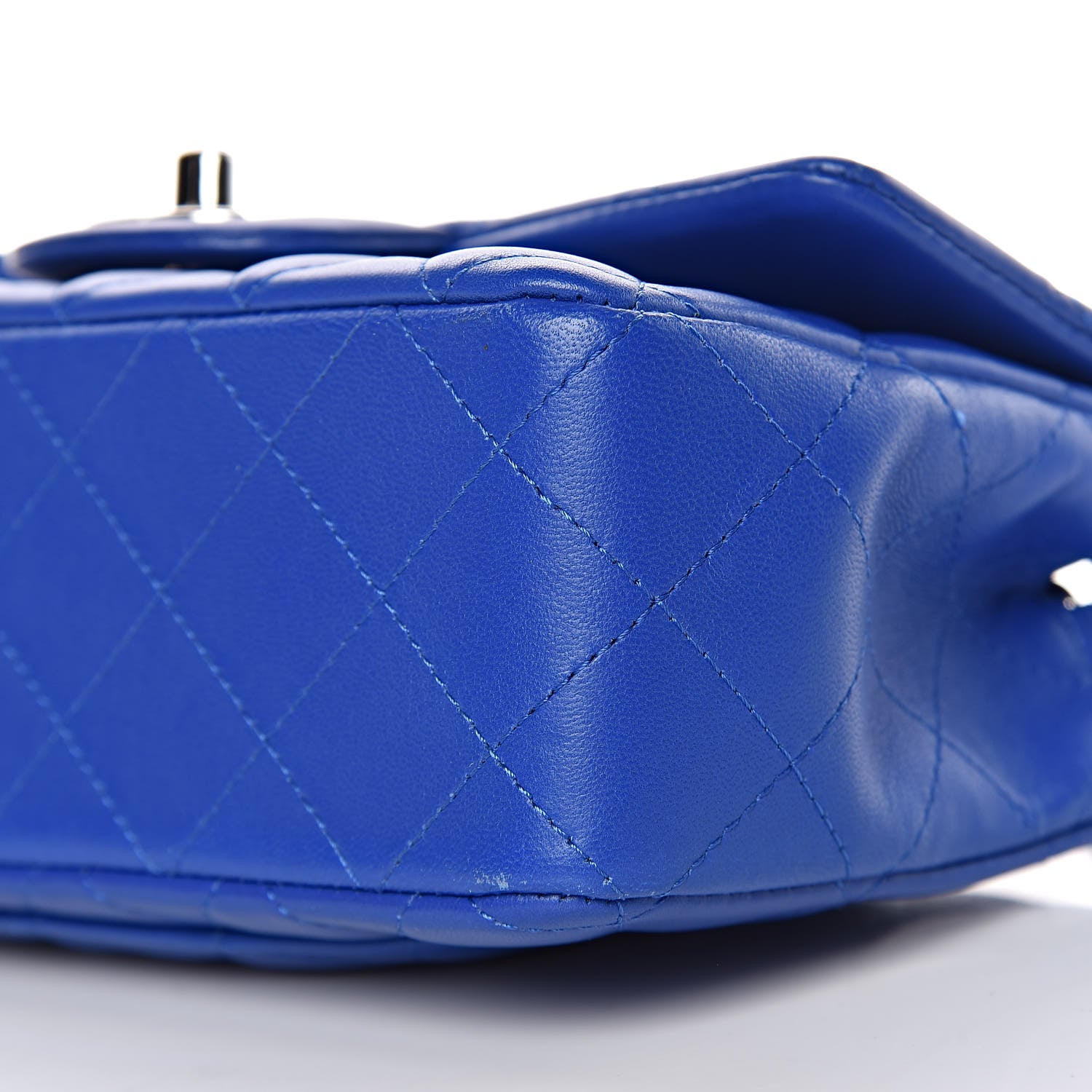Chanel Lambskin Quilted Mini Rectangular Flap Royal Blue 9 of 9