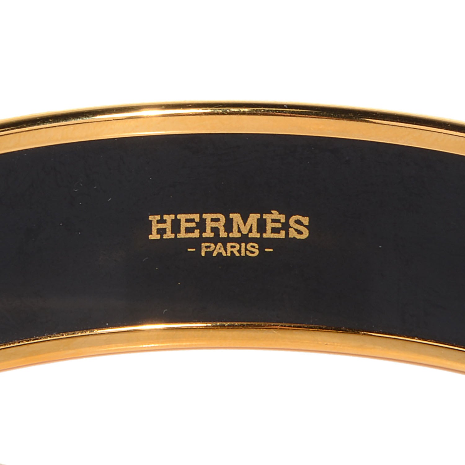 Hermes Enamel Printed Caleche Wide Bracelet 65 Rose Dragee 3 of 4