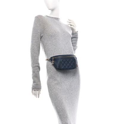 Chanel Caviar Quilted Business Affinity Waist Belt Bag Navy 2 of 10