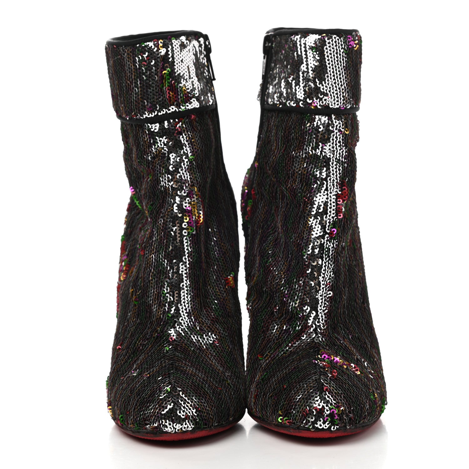Christian Louboutin Paillettes Moulamax 100 Booties 36.5 Multicolor 2 of 7