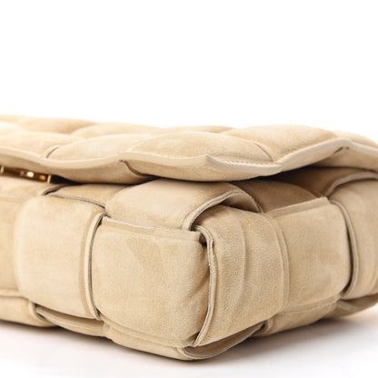 Bottega Veneta Suede Calfskin Maxi Intrecciato Padded Cassette Crossbody Bag Sand 7 of 11