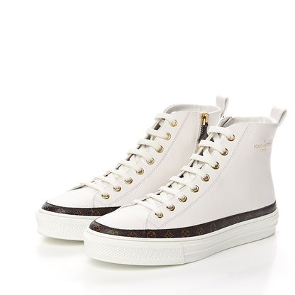 Louis Vuitton Monogram Stellar Sneaker Boots 37 White 3 of 9