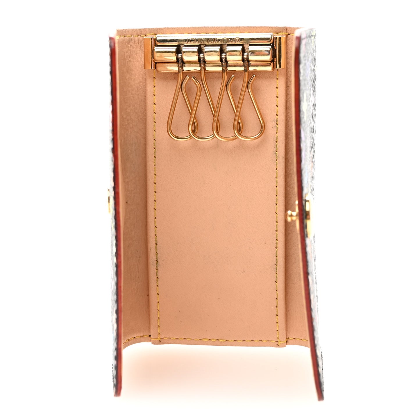 Monogram Multicolor Multicles 4 Key Holder Black Grenade