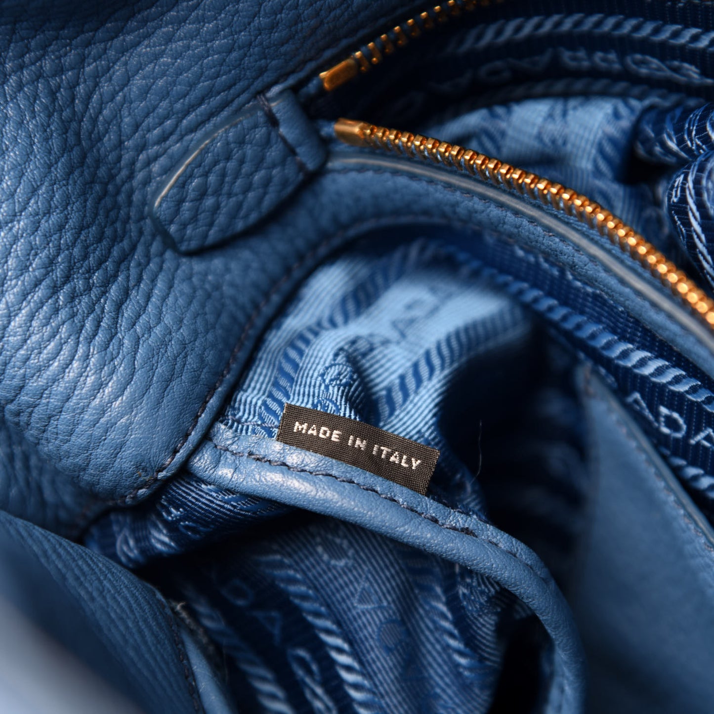 Vitello Phenix Tote Azzurro