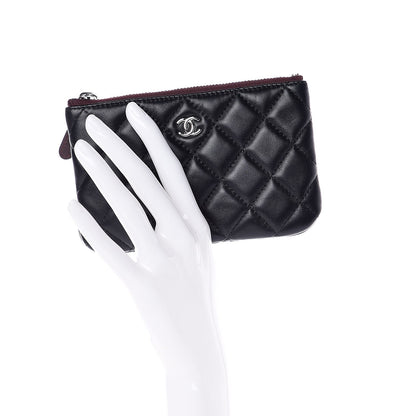 Chanel Lambskin Quilted Small Cosmetic Case Black 2 of 8