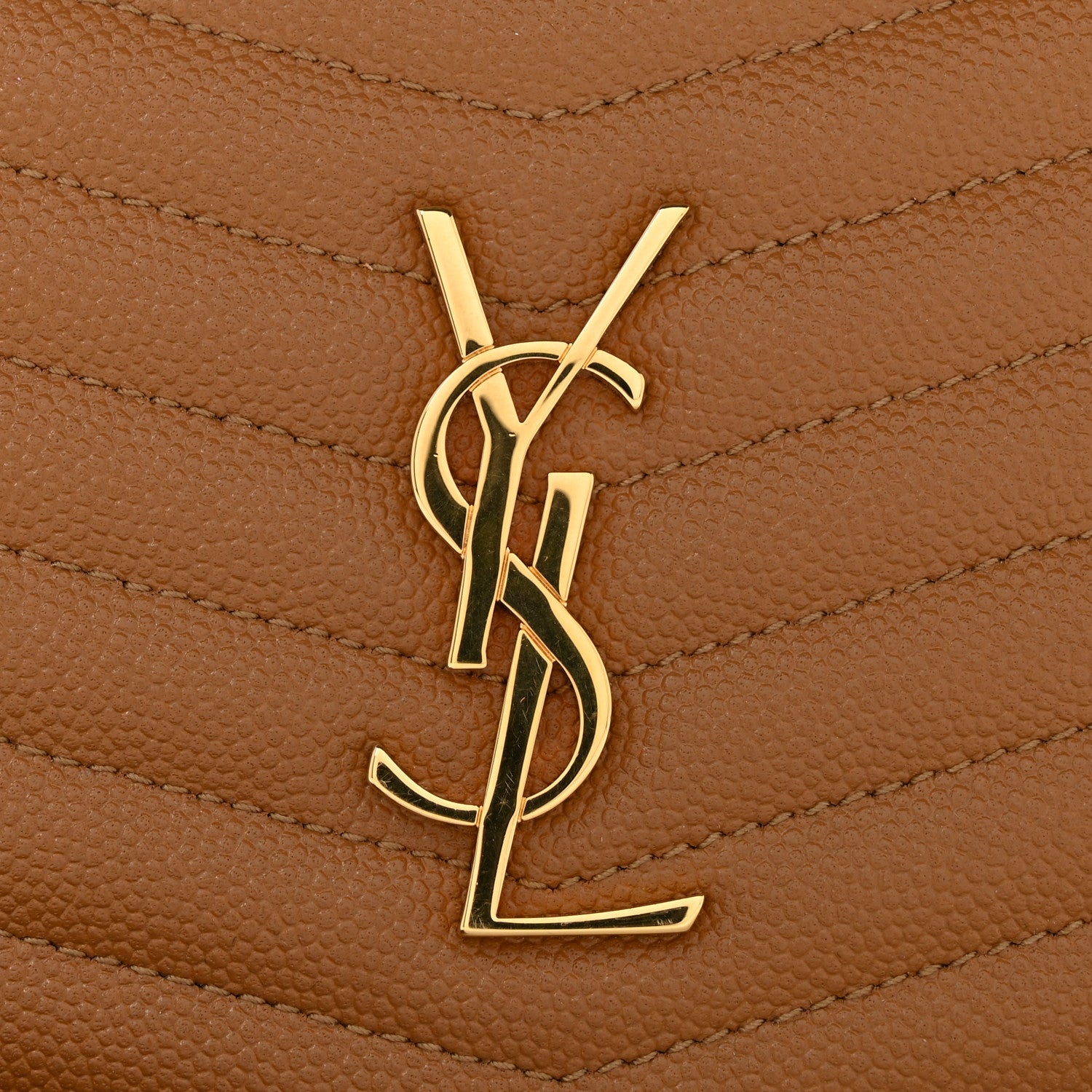 Saint Laurent Grain De Poudre Matelasse Monogram Mini Lou Camera Bag Dark Natural 11 of 11