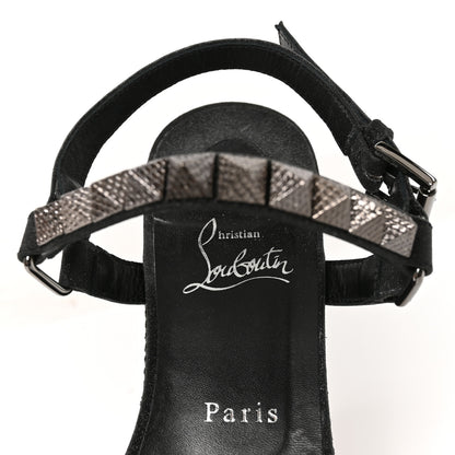 Christian Louboutin Nappa Pyraclou 60 Platform Sandals 41 Black 7 of 8