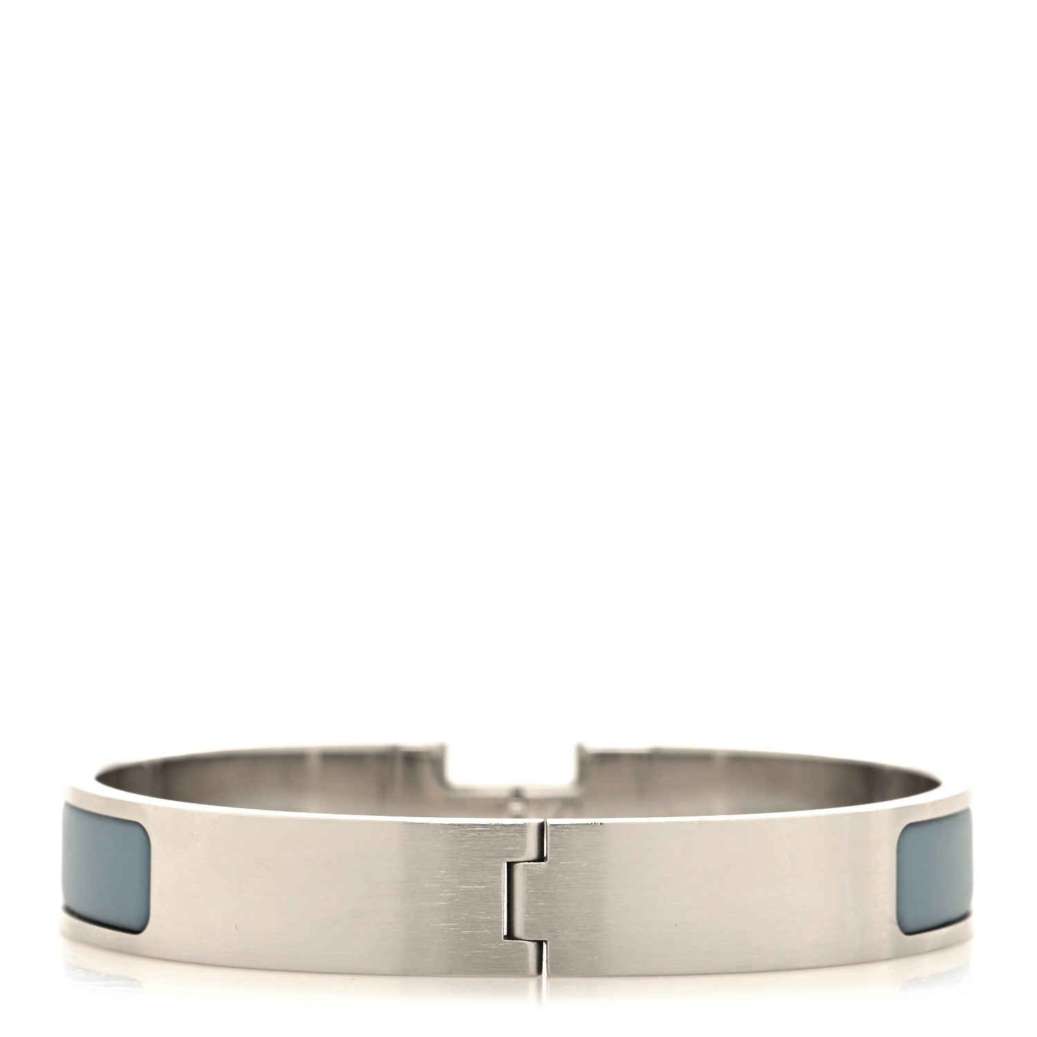 Hermes Enamel Narrow Clic Clac HH Bracelet GM Gris Orage 3 of 5