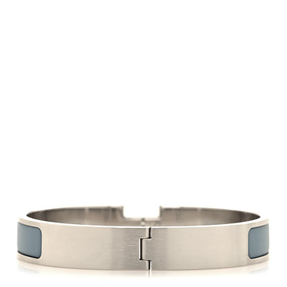 Hermes Enamel Narrow Clic Clac HH Bracelet GM Gris Orage 3 of 5