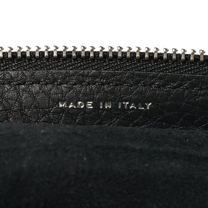 The Row Grained Calfskin Large Slouchy Banana Bag Black 7 of 10