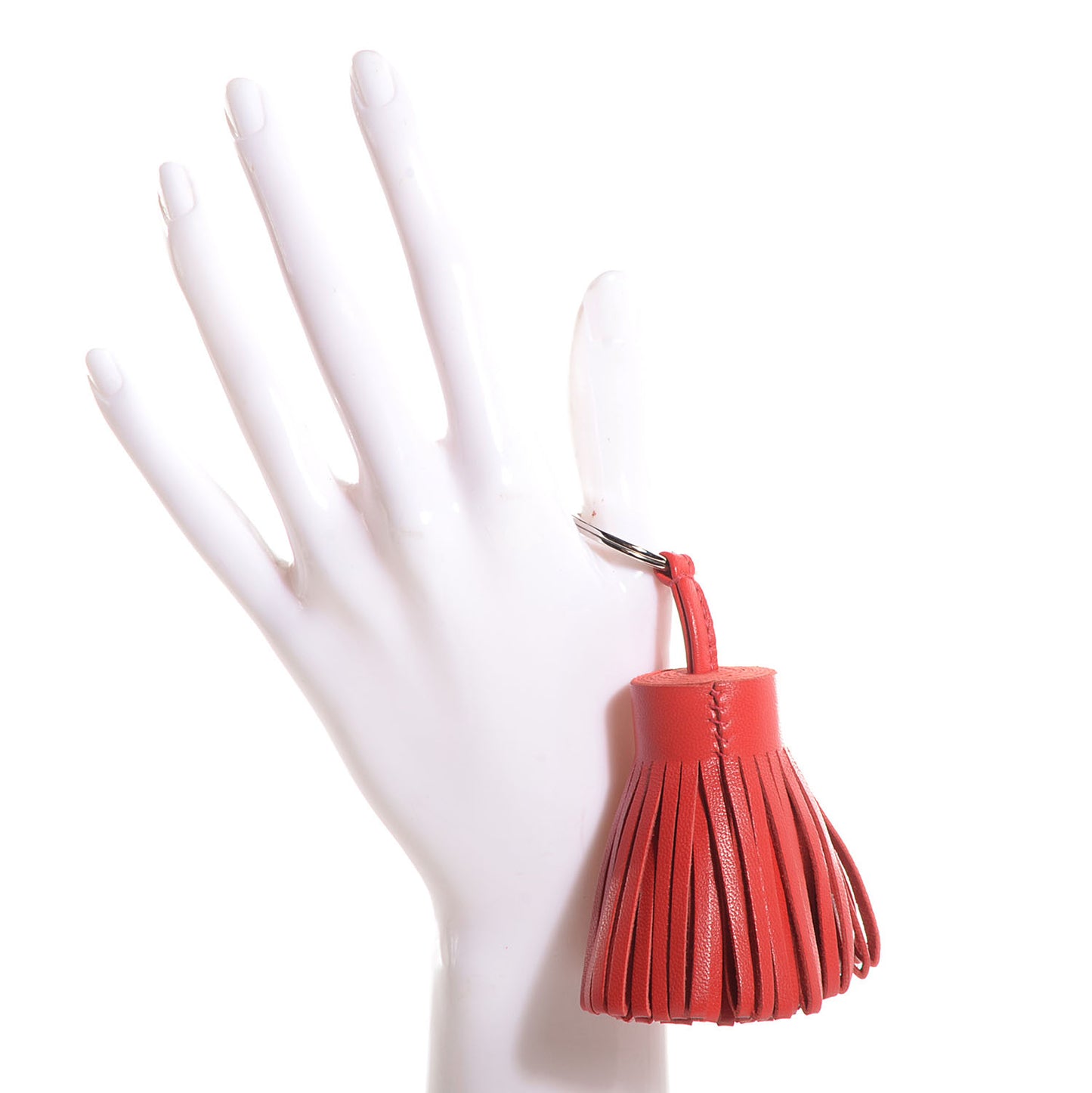 Lambskin Carmen Tassel Key Holder Rouge Indienne
