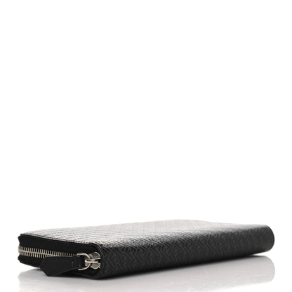 Fendi Vitello Grace Light Micro FF Embossed Zip Around Wallet Asfalto Black 4 of 8