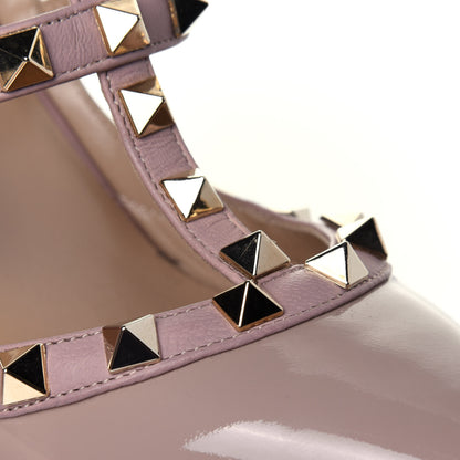 Valentino Garavani Patent Rockstud Ankle Strap 100mm Pumps 36 Poudre 10 of 10
