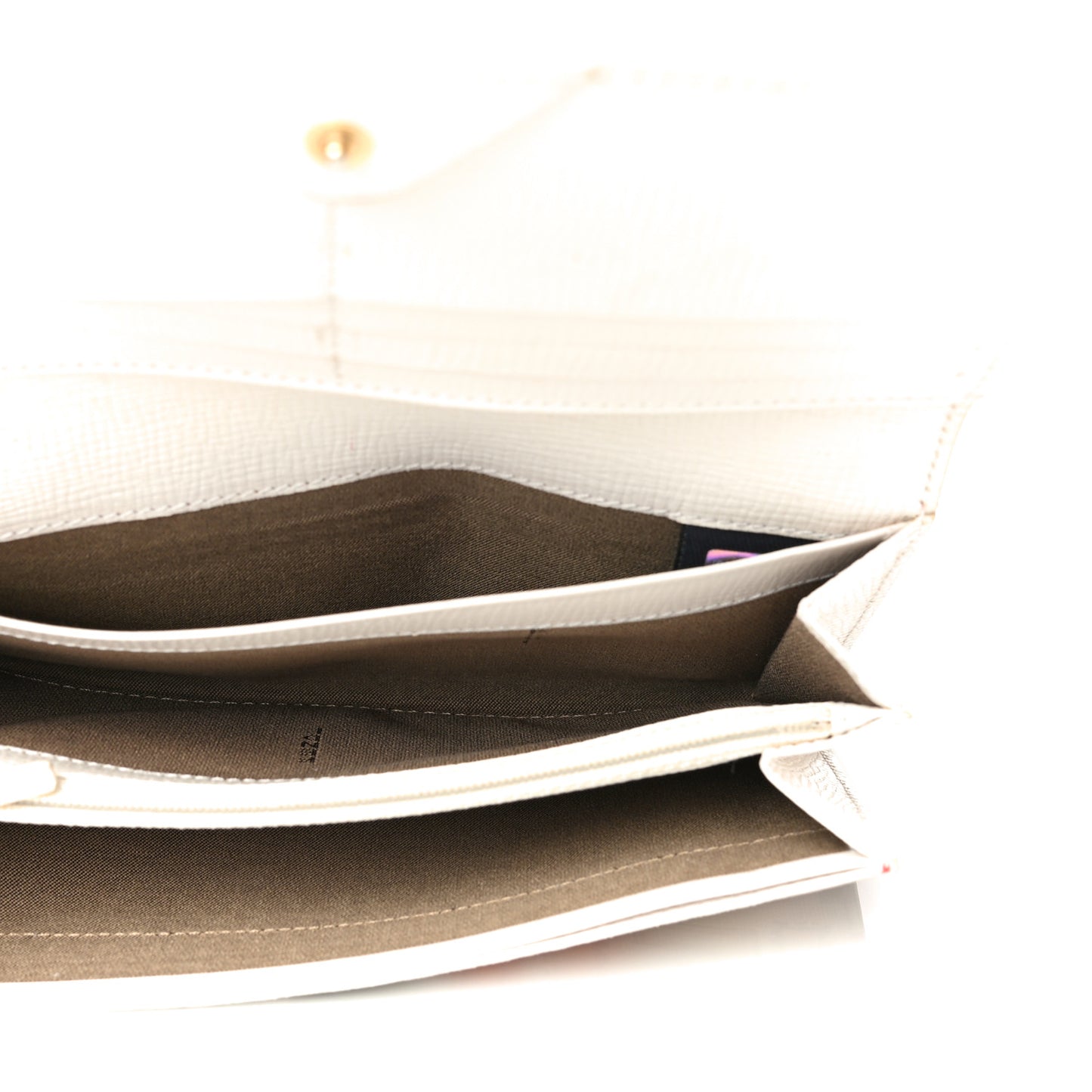 Zucca Spalmati FF Multicolor Continental Wallet White