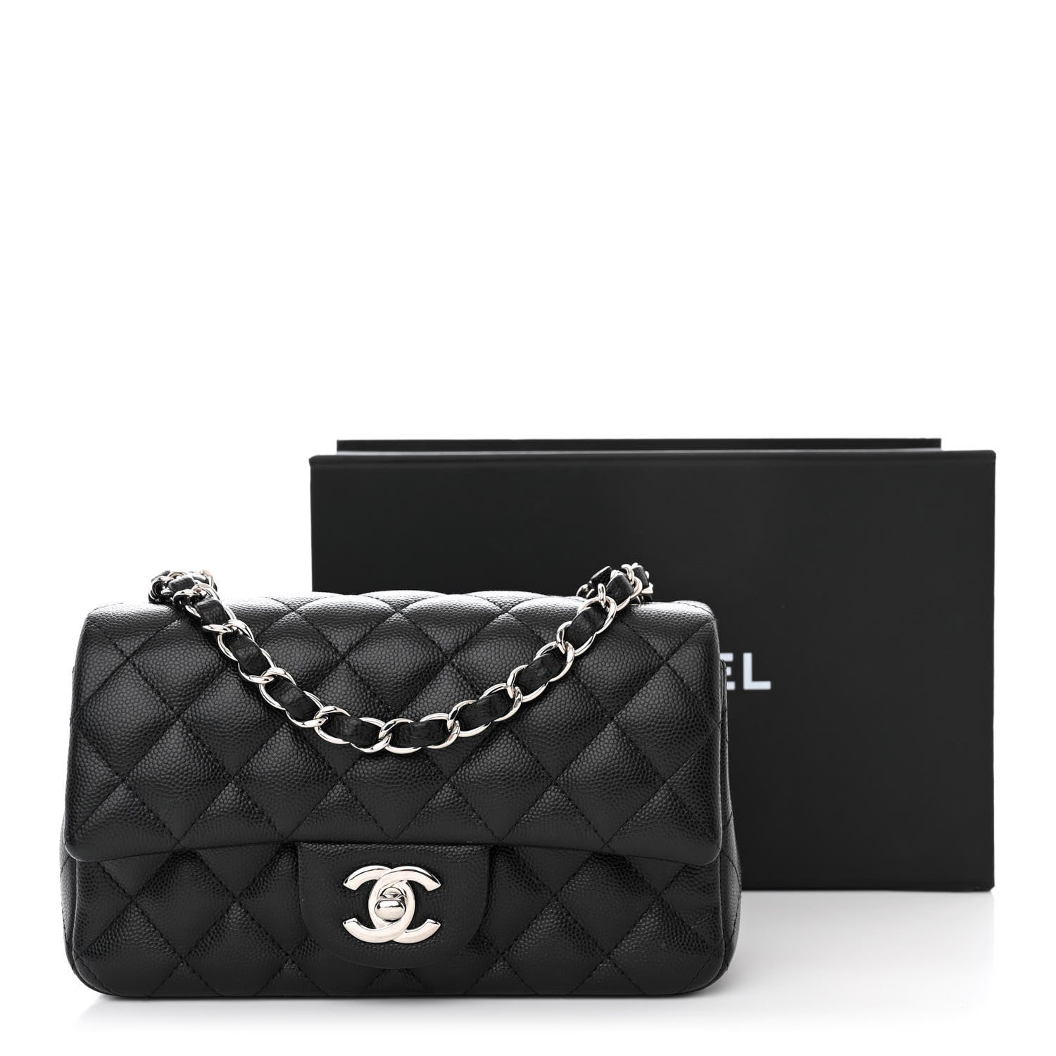 Chanel Caviar Quilted Mini Rectangular Flap Black 11 of 11