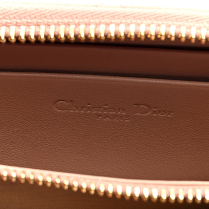 Christian Dior Lambskin Cannage Small Lady Dior Voyageur Coin Purse Rose Des Vents 6 of 6