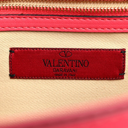 Valentino Garavani Vitello Medium Glam Lock Rockstud Flap Deep Rose 6 of 10