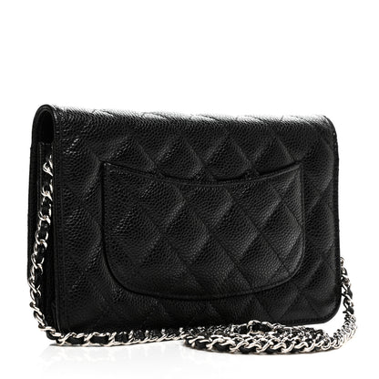 Chanel Caviar Quilted Wallet on Chain WOC Black 3 of 11